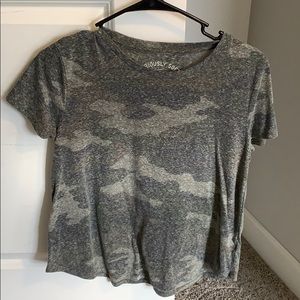 Camo t-shirt.